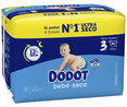 Pañales talla 3, para niños de 6 a 10 kilogramos DODOT Bebé-seco 84 uds.