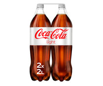 Refrescode cola light COCA COLA pack 2 botellas de 2 l.