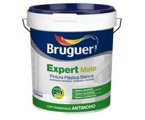 Pintura plástica interior-exterior, blanco mate, BRUGUER Expert, 4L