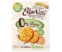 Galletas sin azucares añadidos, con semillas de quinoa  ELGORRIAGA ELGOVITA  150 g.
