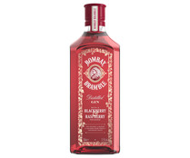 Ginebra destilada con sabor natural de moras y frambuesas BOMBAY Bramble botella de 70 cl.