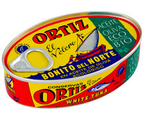 Bonito del Norte en aceite de oliva ecológico ORTIZ 112 g.