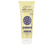 Crema solar para bebés con factor de protección 50+ (muy alto) E'LIFEXIR Baby care 100 ml.