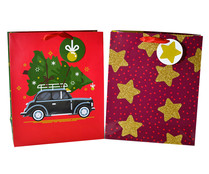 Bolsa para regalo tamaño M con diseños surtidos, PRODUCTO ALCAMPO. Bolsa para regalo tamaño M con diseños surtidos, PRODUCTO ALCAMPO.