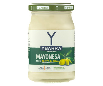 Mayonesa 100% aceite de oliva YBARRA 225 ml. Mayonesa 100% aceite de oliva YBARRA 225 ml.