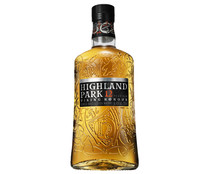 Whisky escocés single malt con maduración de 12 años HIGHLAND PARK botella de 70 cl.