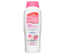 Gel crema para ducha o baño con rosa mosqueta 100% natural INSTITUTO ESPAÑOL 1250 ml.