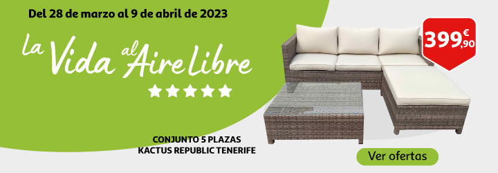 Ofertas aire libre del 28 de marzo al 9 de abril de 2023