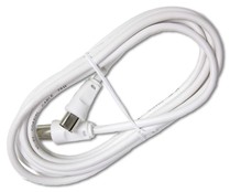 Cable coaxial prolongador tv 5m blanco, NINE&ONE.
