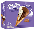 Cono de chocolate y vainilla con trocitos de chocolate MILKA 4 x 110 ml.