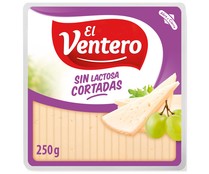 Queso mezcla tierno cortado sin lactosa EL VENTERO 250 g.
