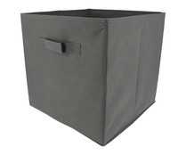 Set de 4 Cajas almacenamiento bajo cama de yute planas Bolsas de almacenamiento rígidas para ropa 70 x 43 x 18 cm. mantas SimpleHome Pure Gris 