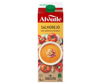 Salmorejo elaborado con ingredientes 100% naturales y aceite de oliva virgen extra ALVALLE 1 l.