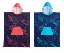 Poncho de playa infantil tejido velour, varios diseños, ACTUEL.