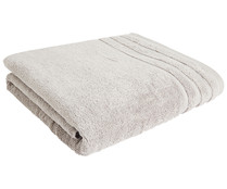 Toalla de baño 100% algodón color gris claro, densidad de 500g/m², ACTUEL.