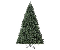 Abeto navideño de 2602 ramas pvc con base metal 270 centímetros, ACTUEL.