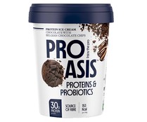 Tarrina de helado de chocolate con chips cacao Belga PROASIS 375 g.