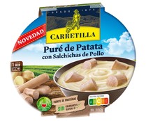 Puré de patatas con salchichas de pollo CARRETILLAS 350 g.