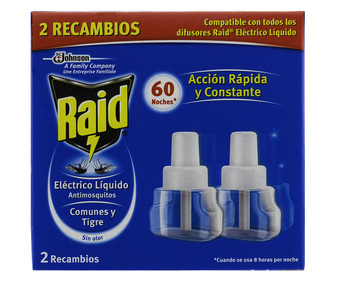 Recambio insecticida 2 unidades Recambio insecticida 2 unidades