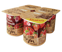 Preparado lácteo sin gluten de fresa y tomate KALISE Origen 4 x 125 g. Preparado lácteo sin gluten de fresa y tomate KALISE Origen 4 x 125 g.