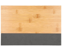 Tabla de bambú con franja de pizarra, 30x20x1,5cm, Alma LA BOUCHÉE