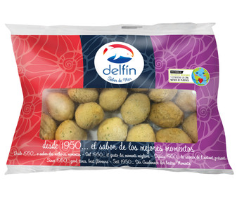 Buñuelos de bacalao ultracongelados DELFÍN 150 g. Buñuelos de bacalao ultracongelados DELFÍN 150 g.