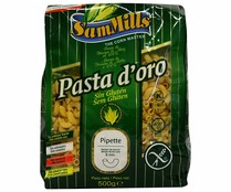 Pasta Pipette, pasta sin gluten SAM MILLS, 500 gramos.