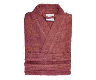 Albornoz para adulto con cuello tipo kimono, 100% algodón, 300g/m², color rosa, ACTUEL. Albornoz para adulto con cuello tipo kimono, 100% algodón, 300g/m², color rosa, ACTUEL.