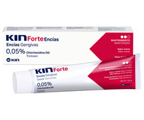 Pasta de dientes especial para encías delicadas y con sabor a menta KIN Forte 125 ml.