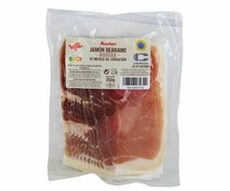 Jamón serrano bodega (10 meses de curación) cortado en lonchas PRODUCTO ALCAMPO 250 g.