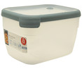 Tupper de plástico rectangular con tapa cierre clip, 2,4 litros ACTUEL.