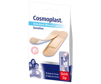 Apositos de 2 tamaños diferentes y con fácil sistema de apertura COSMOPLAST Sensitive 20 uds.