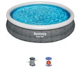 Piscina autoportante redonda 4,5 x0,8 metros con depuradora 2.006 litros/hora, BESTWAY Fat Set.