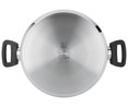 Olla alta de acero inoxidable con tapa de vidrio, apta para inducción, 28cm. ACTUEL.