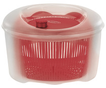 Centrifugadora de ensalada, 24cm. de diámetro, color rojo, TONTARELLI.