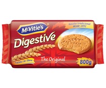 Galletas Digestive de trigo, fuente natural de fibra,  McVITIÉS 800 g.