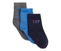 Lote de 3 pares de calcetines para niño IN EXTENSO, talla 31/34.