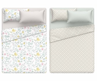 Juego de sábanas de franela para cama de 150 cm, ACTUEL. Modelos surtidos, 1 unidad.