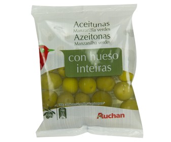 Aceitunas verdes bolsa de 100 gramos Aceitunas verdes bolsa de 100 gramos