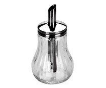 Dispensador de azucar fabricado en vidrio y acero inoxidable IBILI.