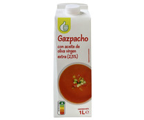 Gazpacho elaborado con aceite de oliva virgen extra y sin gluten PRODUCTO ECONÓMICO ALCAMPO 1 l.