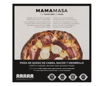 Pizza congelada de bacon, queso de cabra y membrillo MAMAMASA 620 g.