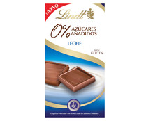 Chocolate con leche sin azúcares añadidos LINDT 100 gr,