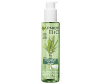 Gel limpiador detox para pieles normales a mixtas GARNIER Bio 150 ml.