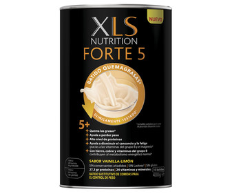 Batido sustitutivo de comidas para el control de peso, sabor vainilla-limón XLS Forte 5 400 g.