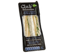 Sandwich de pan de molde con semillas de amapola, atún, huevo y espinacas ÑAMING Club selección 150 g.