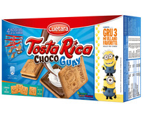 Galletas tostadas rellenas de crema de leche TOSTA RICA 168 gr,