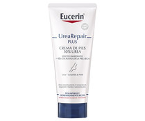 Crema de pies con un 10% de urea, para pies extremadamente secos y ásperos EUCERIN Urea repair plus 100 ml.