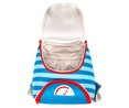 Mochila preescolar diseño de robot, color azul y rojo, PRODUCTO ALCAMPO, 24x25x13cm.