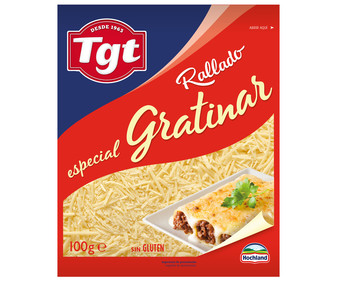 Queso rallado especial gratinar TGT 100 g. Queso rallado especial gratinar TGT 100 g.